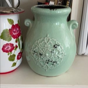 Green vase